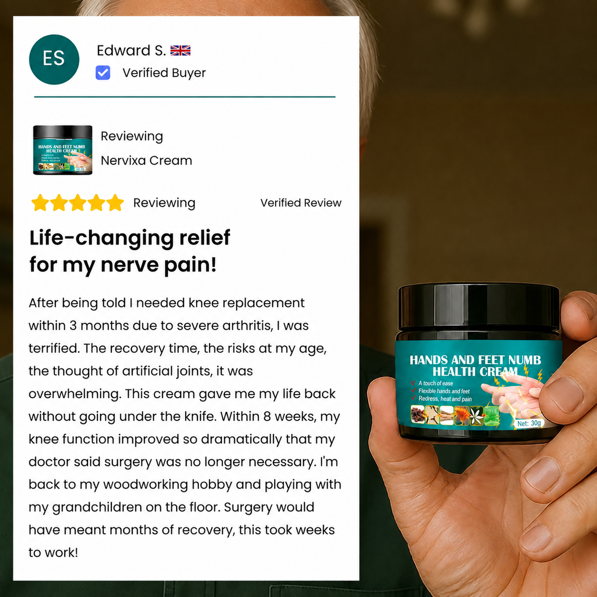 Hand & Foot Comfort Cream – Soothe, Moisturize & Restore Dry Skin