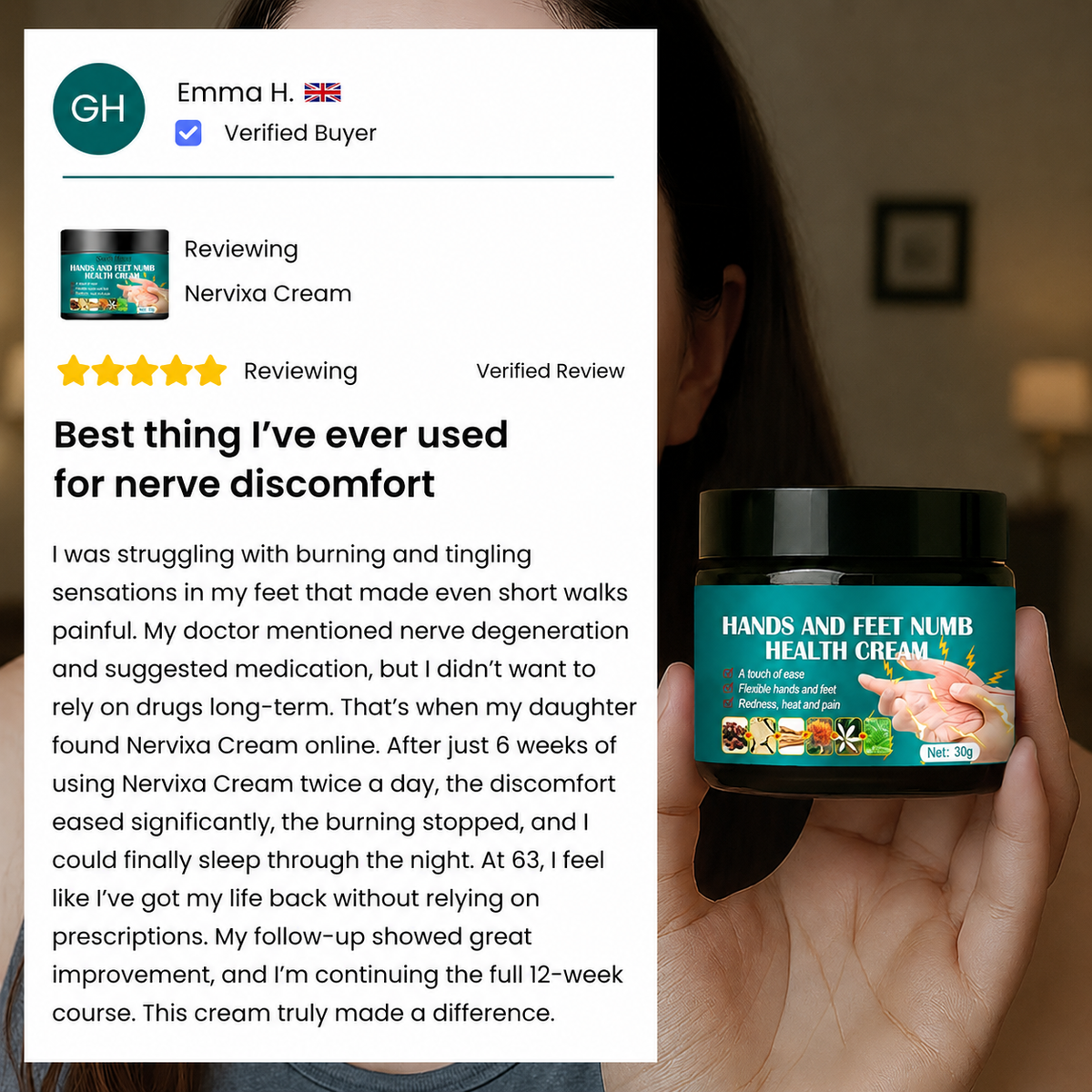 Hand & Foot Comfort Cream – Soothe, Moisturize & Restore Dry Skin