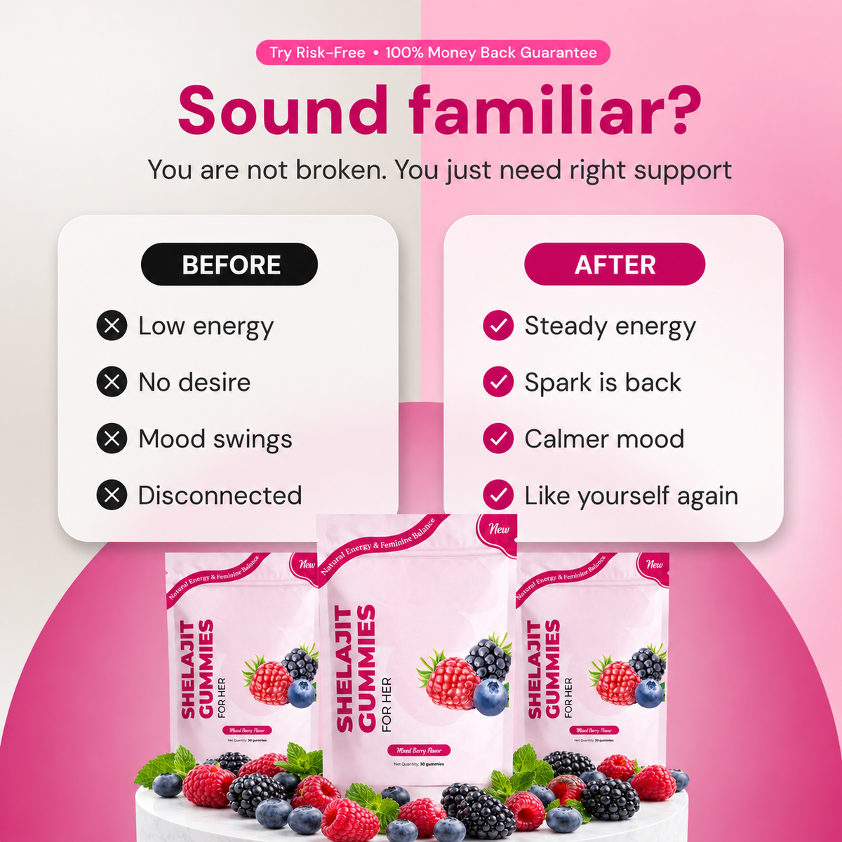 SheLajit Gummies for Her – Energy, Mood & Feminine Vitality