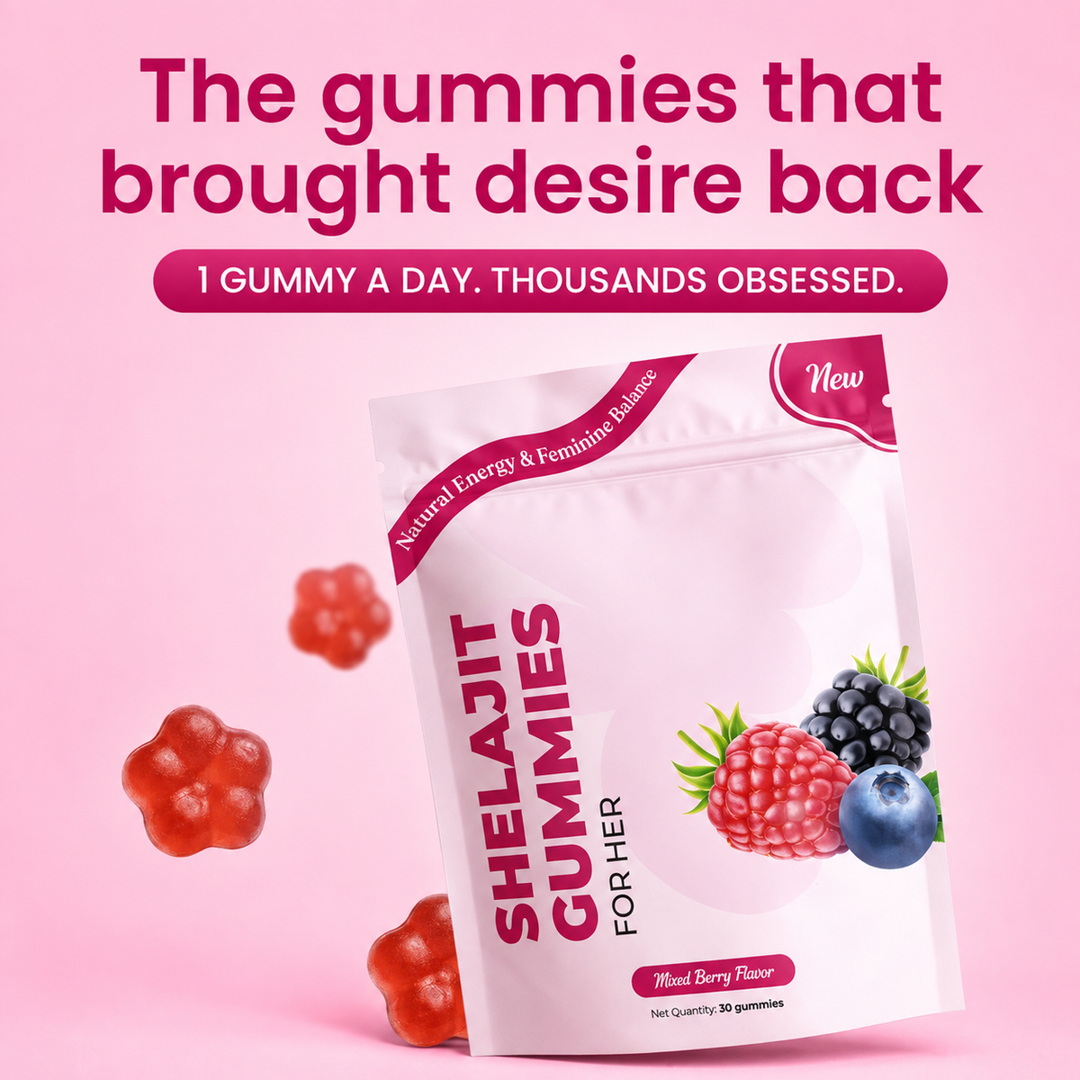 SheLajit Gummies for Her – Energy, Mood & Feminine Vitality