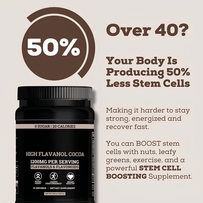 High-Flavanol Cocoa Powder for Daily Energy, Circulation & Performance Support